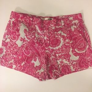 Joe Fresh Pink Paisley Shorts- Sz 8